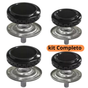 Fogão Atlas Kit 4 bocas Fogão Atlas Mônaco Espalhador com Queimador