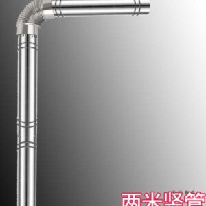 Fogão de ferro branco grosso, tubo de fumaça, tubo de escape, aquecimento, fogão a lenha, acessórios de fumaça, cotovelo