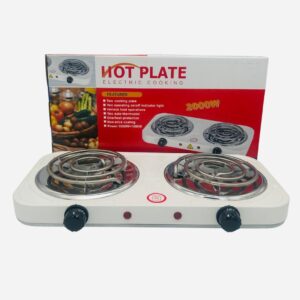 FOGÃO FOGAREIRO 2 BOCAS SERPENTINA ELÉTRICO 2000W FOGÃO COOKTOP PORTÁTI COR BRANCO