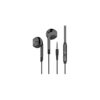 Fone de Ouvido com Fio Tipo Auricular, Conector P2 3.5mm, Preto, com Estojo, 123cm, TPE e ABS, 35g