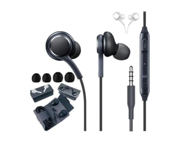 Fone De Ouvido Cor Preto Com Controle Microfone E Nylon