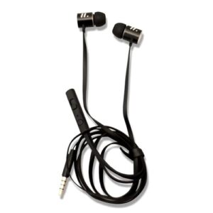 Fone de Ouvido Intra-Auricular com Microfone, Cabo Anti-Emaranhamento de 1,2m, Ponteiras de Silicone, para Jogos, Músicas e Vídeos