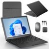 G-Anica Computador laptop win11, 8 GB de RAM, 128 GB de ROM, processadores Celeron Dual Core, Netbook de 10 polegadas com WiFi, webcam e Bluetooth, mini laptop com bolsa, mouse, fone de ouvido e mouse
