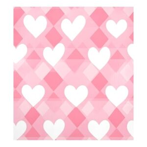 GakkiGii Capa de ímã de 3 quadrados de coração de cor clara para lavadoras, painel de geladeira, capa de decalque para máquina de lavar, armário, reutilizável, capas de porta de lava-louças