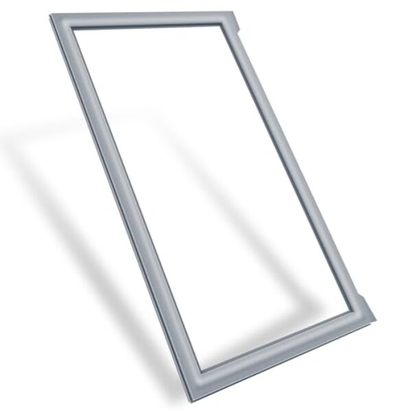 Gaxeta de porta de geladeira fresca atualizada de 84,1 x 43,5 cm compatível com vedação de porta de geladeira Samsung 3189155 AP4577892 EAP4173216 PS4173216 cinza