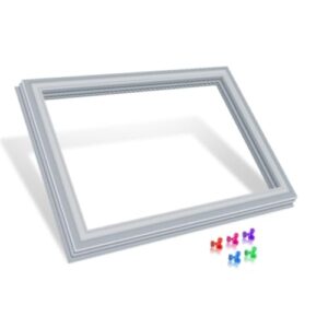 Gaxeta de porta de geladeira W10443311 WPW10443311 atualizada compatível com vedação de porta de freezer Whirlpool Replacemnet W10130150 W10164032 67003550 Gaxeta de porta do freezer Kenmore