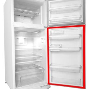 Gaxeta Geladeira Porta Inferior Para Electrolux Modelo D33 (Cinza, 58x116)