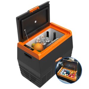 Geladeira Portátil Elber Black Line 35 Litros Preta 12v 24v - Caminhão Camping Motorhome