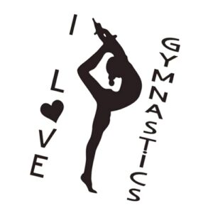 Generic Adesivo de Parede Decorativo de Ginástica, Decalque de Vinil Durável para Quarto, Fácil de Aplicar, Adesivo de Cenário, Ideal para Decoração de Sala de Estar