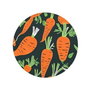 Happy Carrot Ímãs de geladeira com estampa sem costura para casa, cozinha, escritório, acessórios para presente diário de inauguração de casa