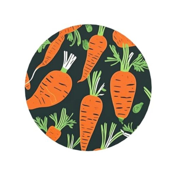 Happy Carrot Ímãs de geladeira com estampa sem costura para casa, cozinha, escritório, acessórios para presente diário de inauguração de casa