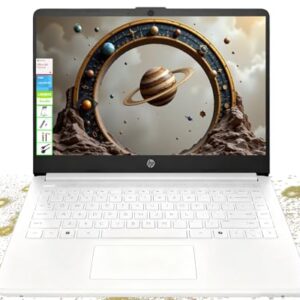 HP Laptop HD de 14 polegadas - Intel Celeron, 8 GB de RAM, 64 GB eMMC - leve e bateria de 12H, design elegante com várias portas, webcam/microfone para empresas/estudantes/turistas - Microsoft 365