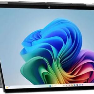 HP OmniBook X FILP Copilot+ PC 16 polegadas 2K Touch 2 em 1 Touchs Laptop, AMD Ryzen AI 5 340, 16 GB DDR5 RAM, SSD de 512 GB, KB retroiluminado, PC Copilot+, Windows 11 Home, Meteor Silver, 16