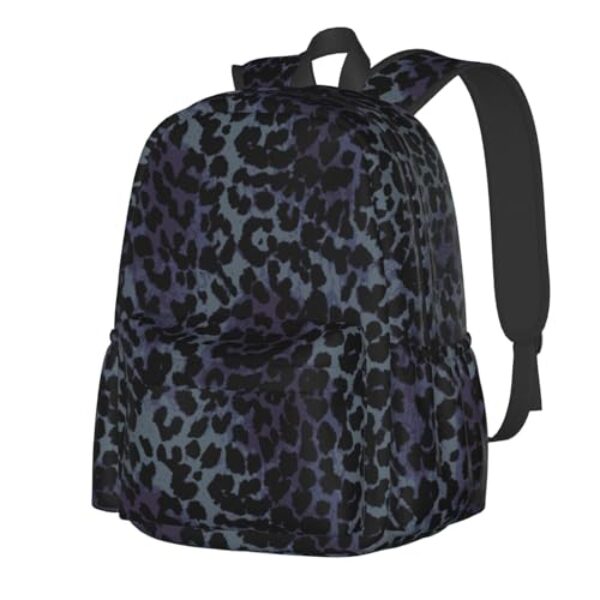 Jbofyee Mochila para laptop masculina e feminina, leve, para viagens diárias, viagens de negócios, trilhas, Estampa de leopardo de guepardo e cinza preto, One Size, Mochilas Daypack