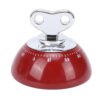 Jectse Temporizador Mecânico, Contagem Regressiva Magnética de 60 Minutos, Vintage, Temporizador Com Carcaça Abs para Cozinha, Cozimento, Estudo (Vermelha)
