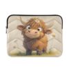 JIPONI Linda bolsa para laptop Highland Cow, compatível com notebook/laptop/tablet de 13 e 14 polegadas, capa para laptop para mulheres e homens, trabalho, viagens e armazenamento