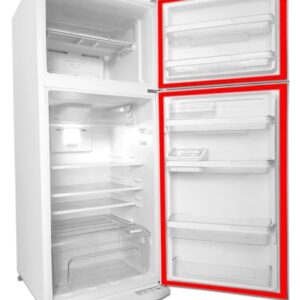 Jogo Borracha Gaxeta Geladeira Porta E Freezer Para Electrolux Modelo DC440 (Cinza, 62x112 62x43)