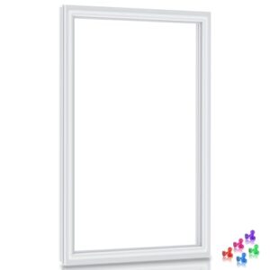 Junta de porta de geladeira atualizada 242193213 compatível com junta de porta Frigidaire FFTR2021TW5 FFHI2032TP0 FRTD2021AW0 AP5688452 3016409 Vedação de porta de geladeira para Kenmore