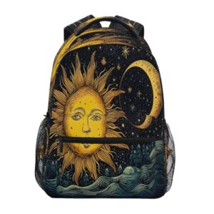 KEEPREAL Mochila de sol e lua – Mochila de viagem à prova d'água, leve e durável para uso ao ar livre #505, Sol e Lua, Medium