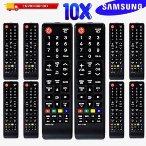 kit 10 Controle tv Samsung Smart Hub universal para TV SAMSUNG Led Lcd Smart 4K UHD