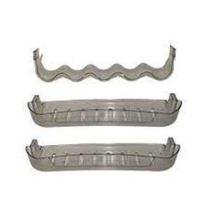 kit 2 prateleira rasa + prateleira porta lata geladeira esmaltec roc'30 a 35 /rcd 34-35 original