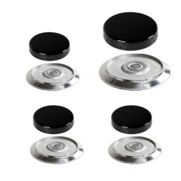 Kit 4 Boca Fogão Continental Singolo 3 Pq 1 Gd Peça De Fogão