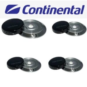 Kit 4 Bocas Fogão Continental Singolo 2pq + 2Gd Peças De Fogão