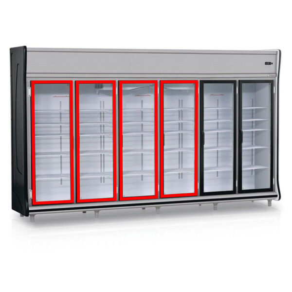 Kit 4 Borracha Gaxeta Geladeira Expositora Para Refrimate 49x146