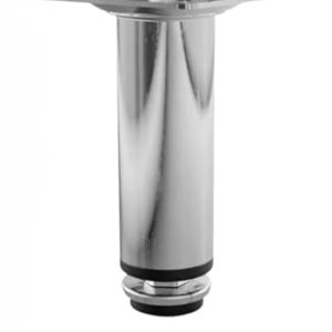 Kit 4 Pés Para Móveis Reguláveis Redondo Cromado Aço Altura 8cm 10cm 15cm Base Reforçada, Suporte Super Estável, para Eletrodomésticos Pesados, Estantes e Máquinas(10 CM)