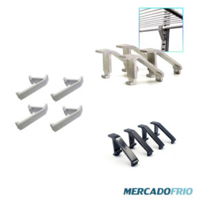 Kit 4 Suportes Prateleira Para Freezer Geladeira Expositor