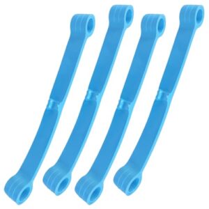 Kit 4 Tirantes para uso em Lavadora Brastemp 12kg e 13kg – Peças de Suspensão – Compatível com BWR12 BWK12 BWK13 – Suspensão do Tambor – Substitui W11673948 – Azul