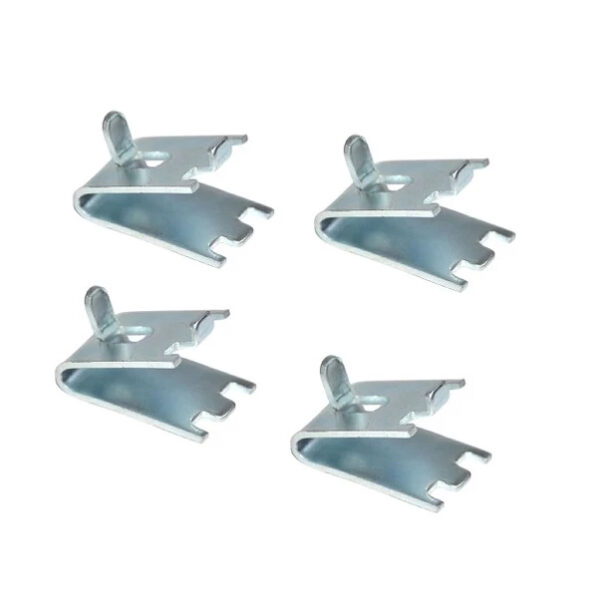 Kit 4 unidades Trava suporte grade geladeira expositora porta cega para cremalheira