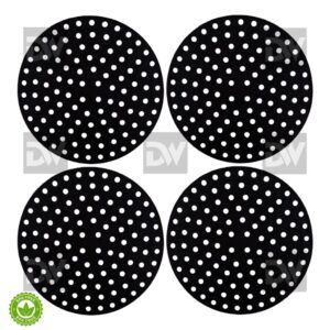 Kit 4un Protetor De Fogão Indução de Silicone Tapete Fogão Indução Redondo