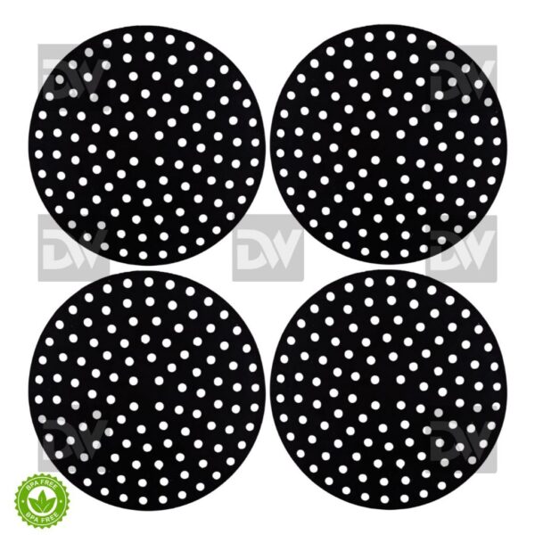 Kit 4un Protetor De Fogão Indução de Silicone Tapete Fogão Indução Redondo