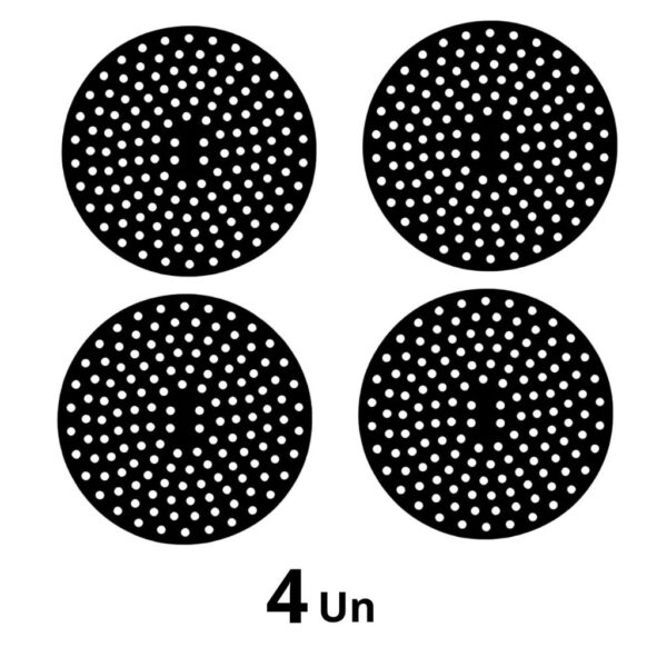 Kit 4un Protetor De Fogão Indução de Silicone Tapete Fogão Indução Redondo