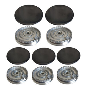 kit 5 bocas para fogão Consul 2 bocas grandes + 3 bocas pequenas - 3 pinos cfs5naruna 3 pinos