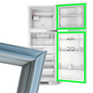 Kit Borracha Gaxeta Vedação Geladeira Geladeira Para Brastemp BRM40D CRM43N BRM40E PRM40D