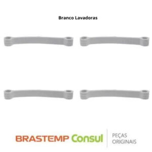 Kit com 04 tirantes Branco para Máquinas de Lavar Roupas - Brastemp/Consul