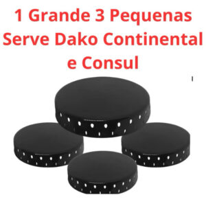 Kit Espalhador Para Fogão Continental Affetto 4 bocas + 1 agulha de desentupir fogão