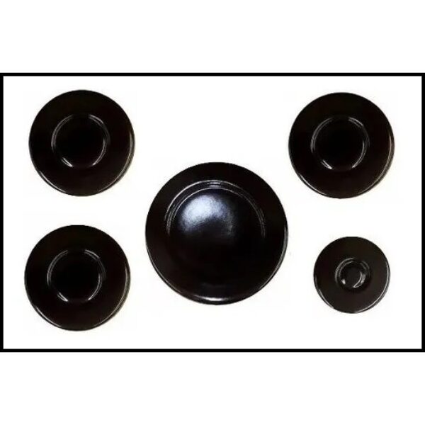 Kit Espalhador Tampas Peças Cooktop Fogão Fischer 5 Bocas