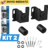 KIT Suporte Universal Fixo Para Smart TV LED LCD 4K Parede Painel 10 24 32 43 50 55 60 75 100 Polegadas