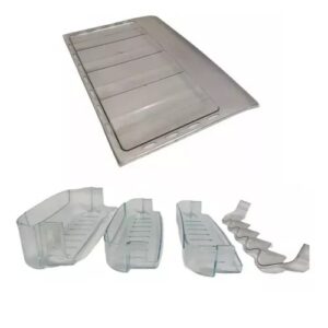 Kit Tampa Da Gaveta + 4 Prateleiras Geladeira Esmaltec Roc