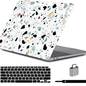 LanBaiLan Capa compatível com MacBook Air de 15 polegadas M2 Chip versão 2023 com tela de retina líquida Touch ID, modelo A2941, capa protetora de plástico rígido para laptop e capa de teclado