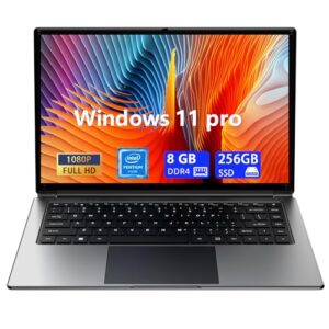 Laptop de 16 polegadas, AMD A9-9400 até 3,2 GHz, 8 GB de RAM e 64 GB SSD, 2,4 G/5G WIFI Win11 laptops com FHD IPS, notebook fino e leve, laptops baratos para trabalho e estudantes, cinza