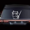 Leniutor Adesivo de limpador de para-brisa traseiro de vaca, adesivo de limpador de cauda em movimento de animal engraçado, adesivos fofos de cauda de vaca balançando para decoração traseira de carro