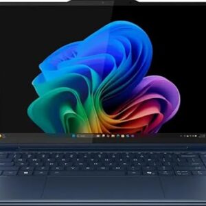 Lenovo Yoga 9i 2 em 1 Aura Edition 35.6 cm Copilot+ Laptop (2025) - Intel Ultra 7 258V 8-Core, 32GB RAM, 1TB M.2 NVMe SSD, 35.6 cm 2.8K OLED Touchscreen 1100-Nits, Windows 11 Pro - Cosmic Blue