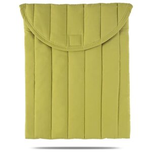 Linpr Capa protetora para laptop de 15 a 16 polegadas verde listrada, capa protetora para homens e mulheres, linda bolsa compatível com laptops de 15 e 16 polegadas, para MacBook Air M2, Asus/Dell Xps