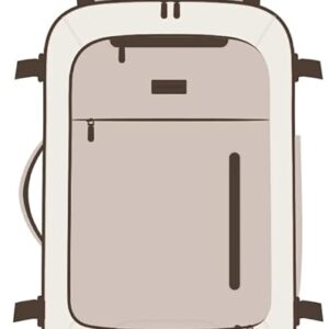 LOVEVOOK Mochila de viagem para mulheres e homens com bolsa de vestuário, mochila de mão como item pessoal aprovada por voo para laptop de 17,3 polegadas, Blush rosa, 50L-18.3 Inch-4Pcs