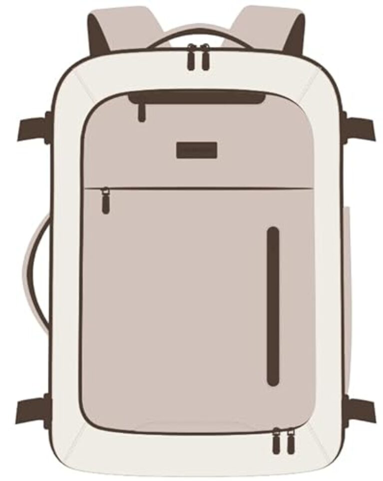 LOVEVOOK Mochila de viagem para mulheres e homens com bolsa de vestuário, mochila de mão como item pessoal aprovada por voo para laptop de 17,3 polegadas, Blush rosa, 50L-18.3 Inch-4Pcs