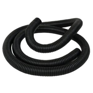 Mangueira De Saida De Água Curva Para Máquina De Lavar Roupas Tanquinho Lavadora 1,4 Metros Plástica Universal Preta